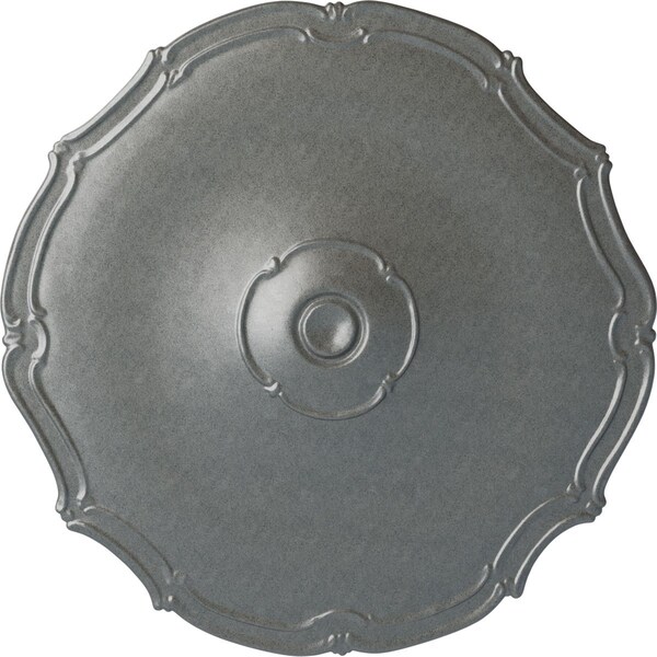 Ekena Millwork Pompeii Ceiling Medallion (Fits Canopies up to 2"), Hand-Painted Platinum, 18 7/8"OD x 1 1/2"P CM18POPLS - main